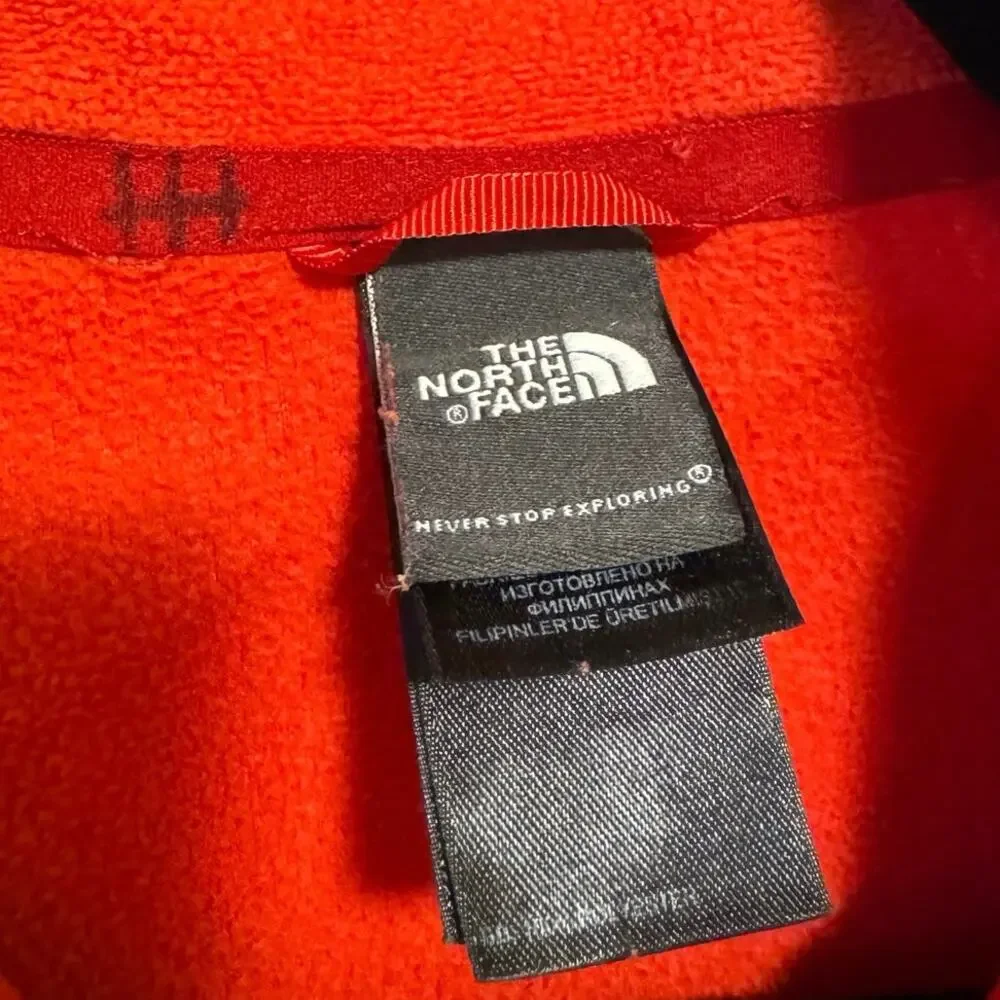 The North Face 1/4 Zip Pullover Fleece Jacket Red womens’s XS Mock Neck soft